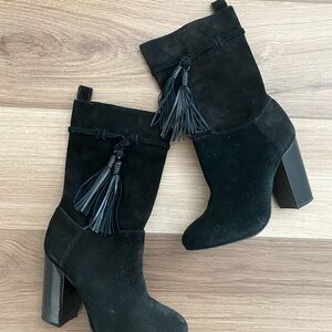 Black Suede Women's Boots